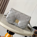 LOEWE 25S PUFFER GOYA BAG 20 IN LIGHT GRAY NAPPA LAMBSKIN